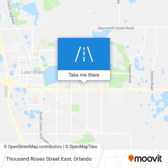 Thousand Roses Street East map