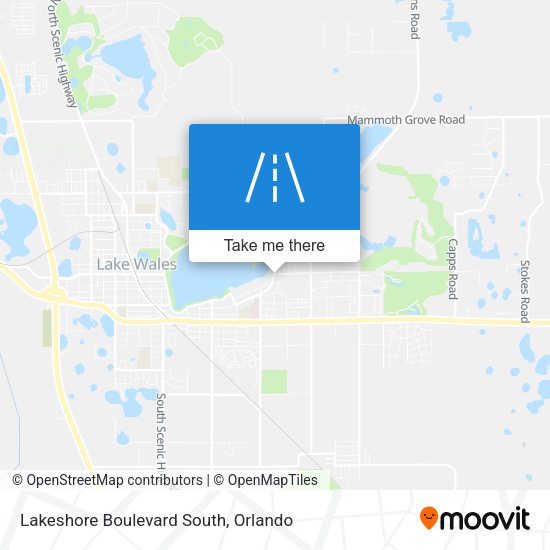 Lakeshore Boulevard South map