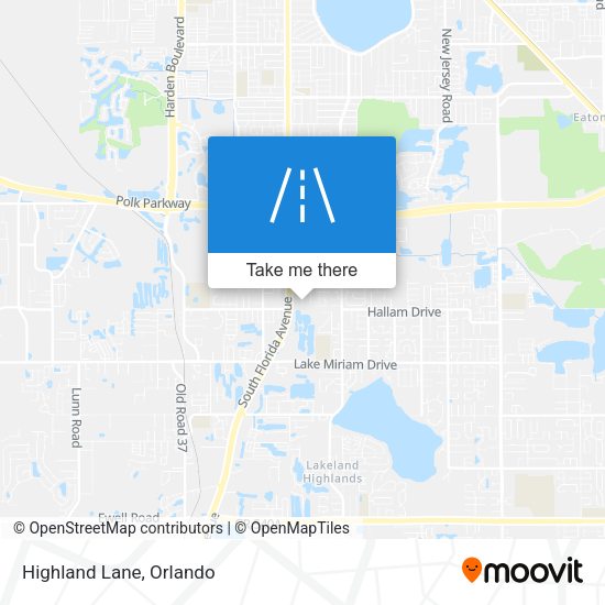 Mapa de Highland Lane