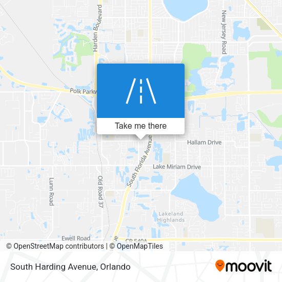 Mapa de South Harding Avenue