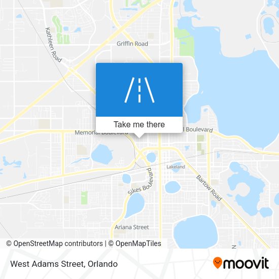 Mapa de West Adams Street