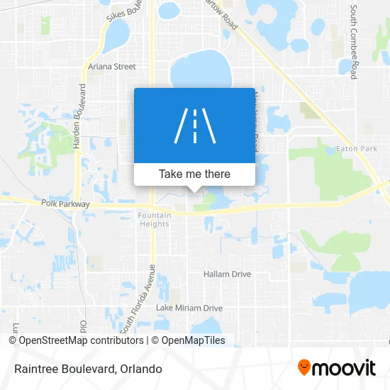 Raintree Boulevard map