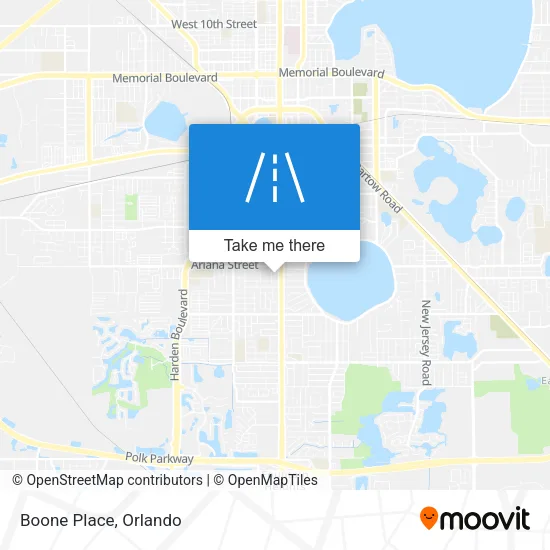 Boone Place map