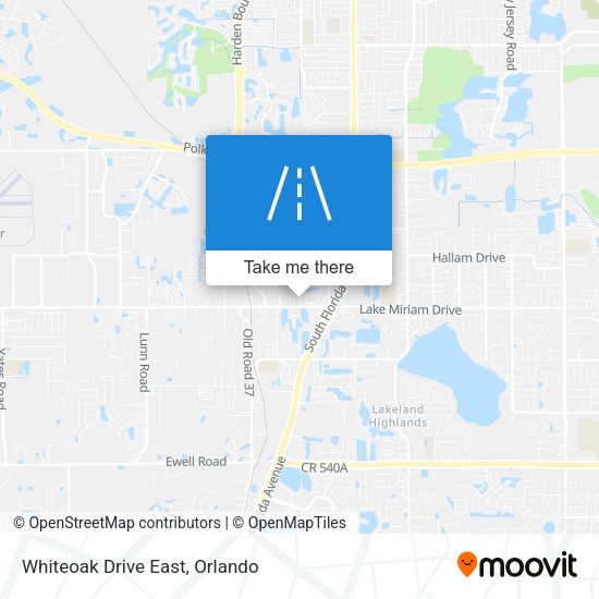 Whiteoak Drive East map