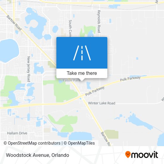 Mapa de Woodstock Avenue