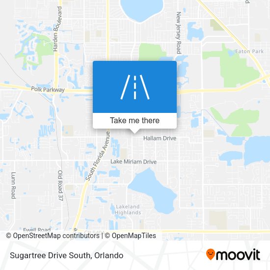 Sugartree Drive South map