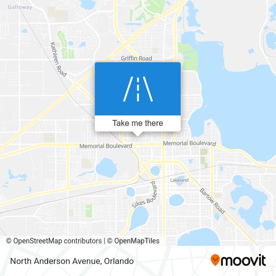 Mapa de North Anderson Avenue