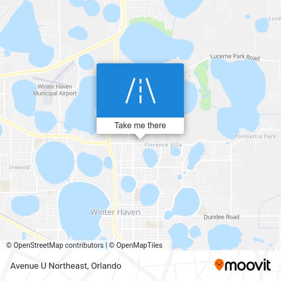 Avenue U Northeast map