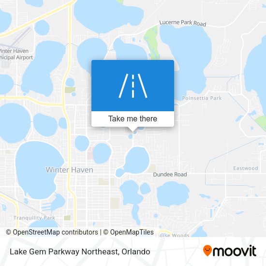 Lake Gem Parkway Northeast map