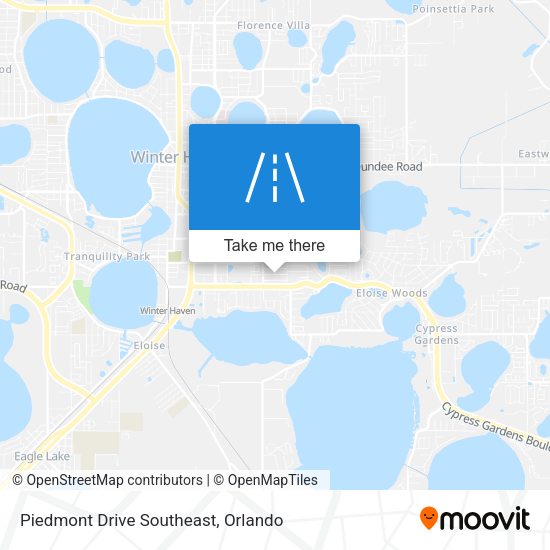 Mapa de Piedmont Drive Southeast