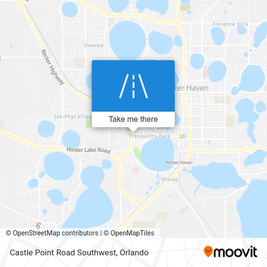 Castle Point Road Southwest map
