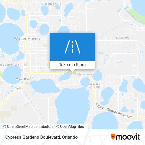 Cypress Gardens Boulevard map