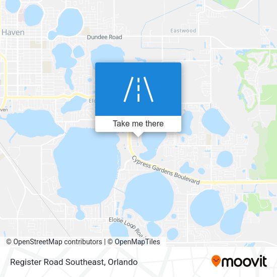 Register Road Southeast map
