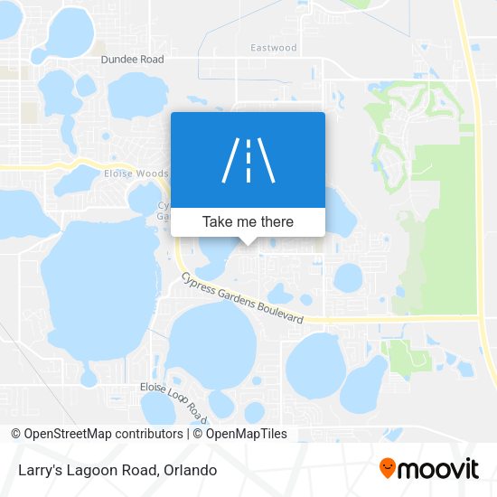 Mapa de Larry's Lagoon Road