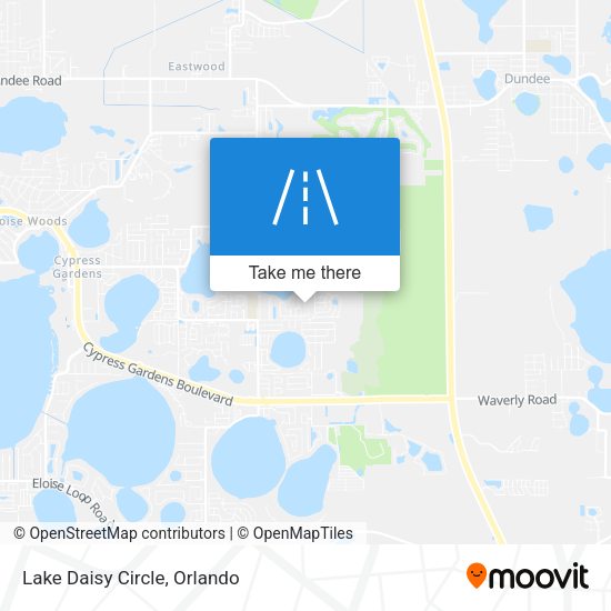 Lake Daisy Circle map