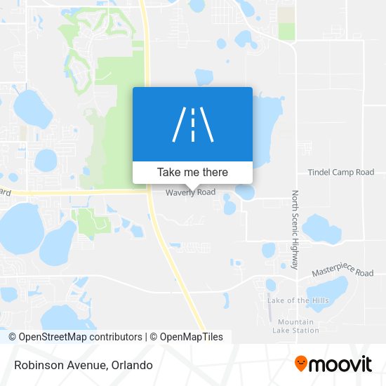 Mapa de Robinson Avenue
