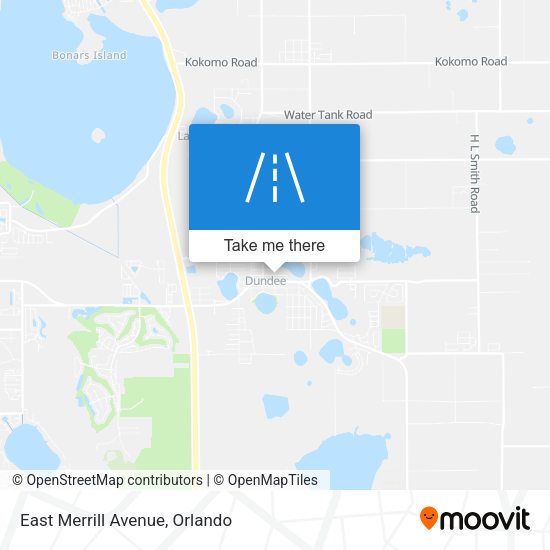East Merrill Avenue map