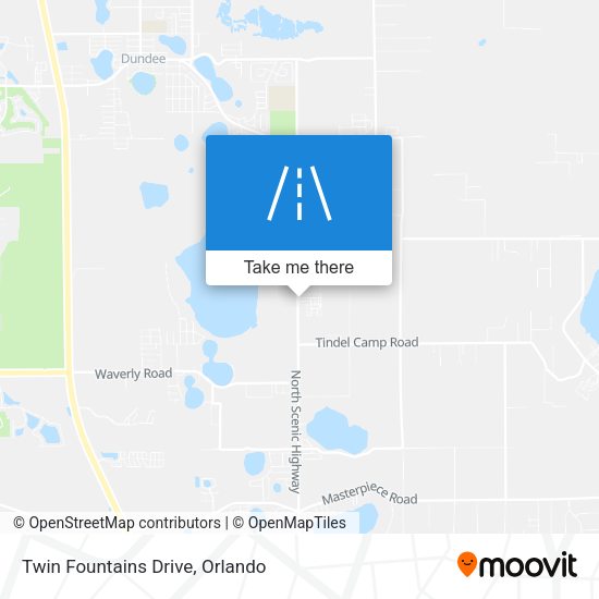 Mapa de Twin Fountains Drive