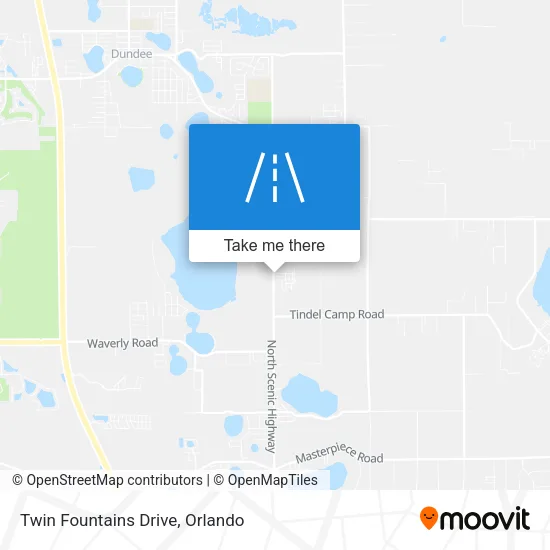 Twin Fountains Drive map