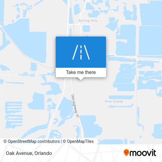 Mapa de Oak Avenue