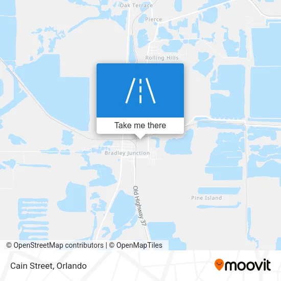 Cain Street map
