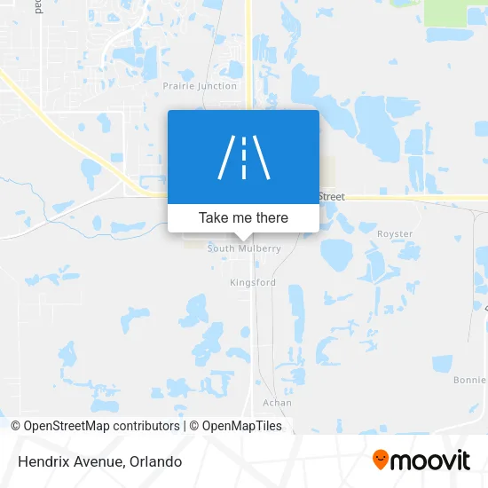 Hendrix Avenue map