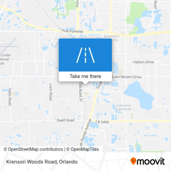 Krenson Woods Road map