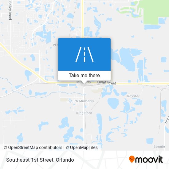 Southeast 1st Street map