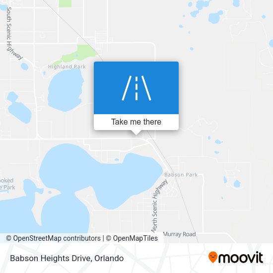 Babson Heights Drive map