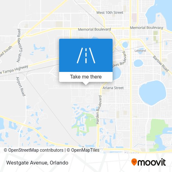 Mapa de Westgate Avenue