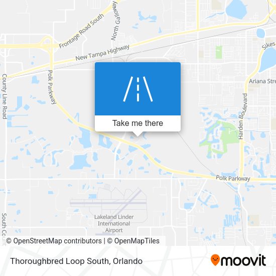Mapa de Thoroughbred Loop South