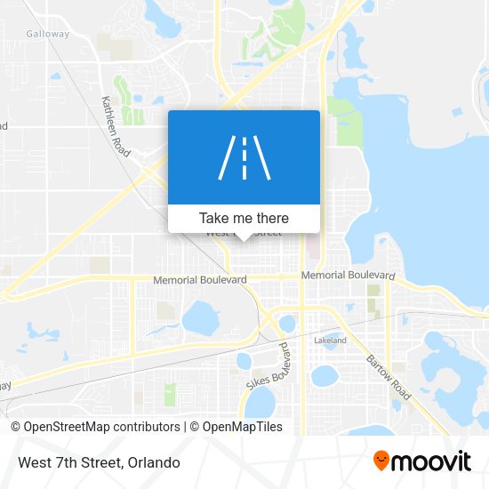 Mapa de West 7th Street