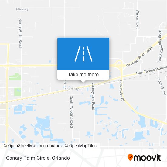 Canary Palm Circle map