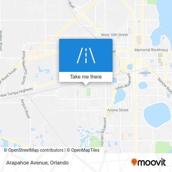 Mapa de Arapahoe Avenue