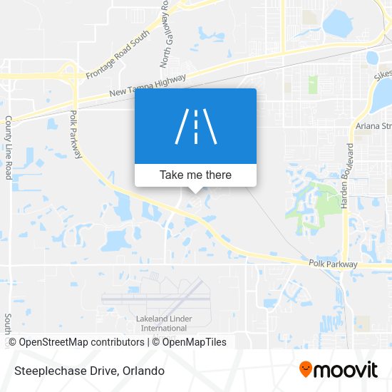 Steeplechase Drive map