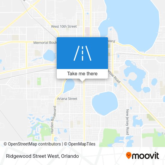 Ridgewood Street West map