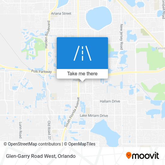 Mapa de Glen-Garry Road West