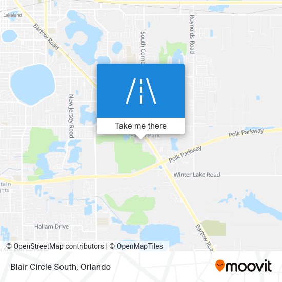 Blair Circle South map