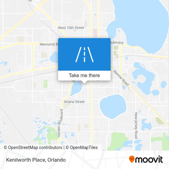 Mapa de Kenilworth Place