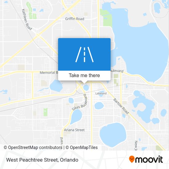 West Peachtree Street map