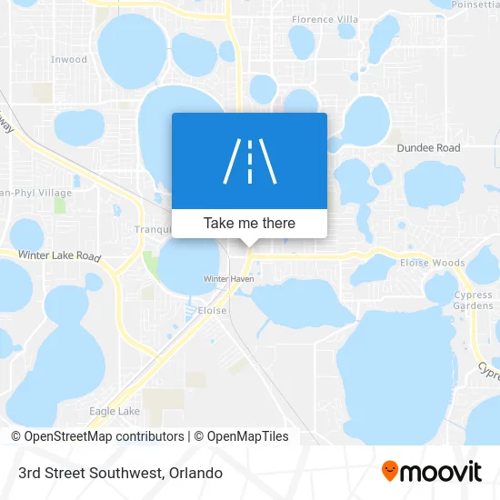 3rd Street Southwest map
