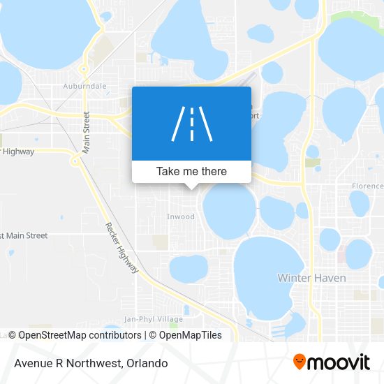 Avenue R Northwest map