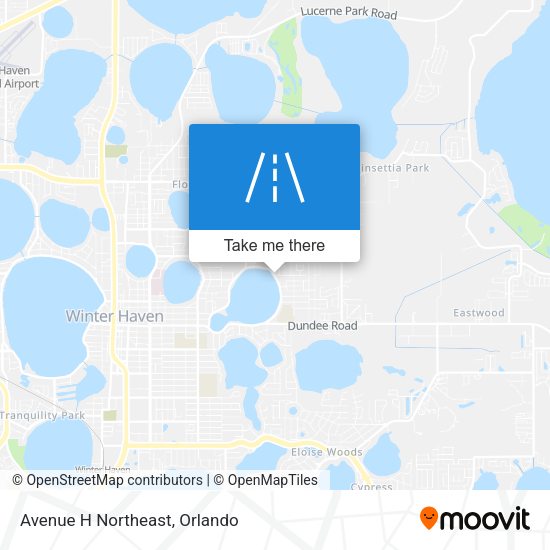 Avenue H Northeast map