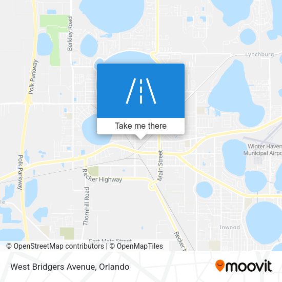 West Bridgers Avenue map