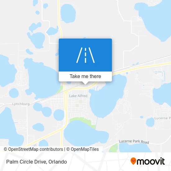 Palm Circle Drive map