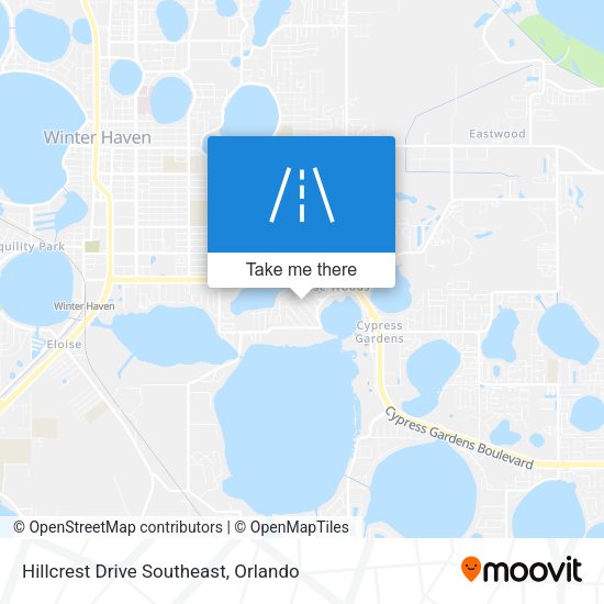 Mapa de Hillcrest Drive Southeast