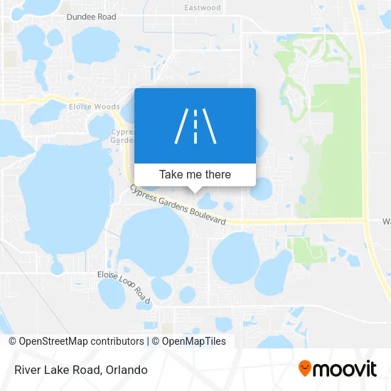 River Lake Road map