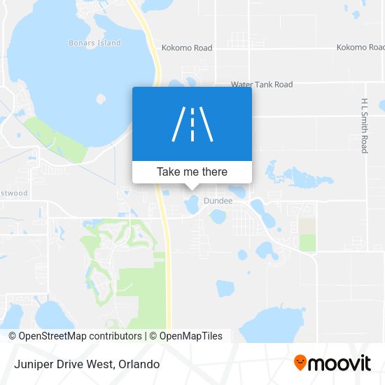 Mapa de Juniper Drive West