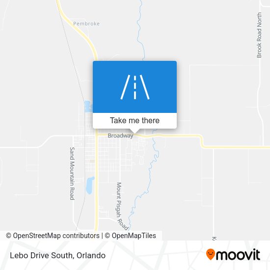 Mapa de Lebo Drive South