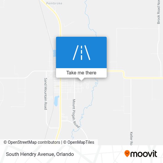 South Hendry Avenue map